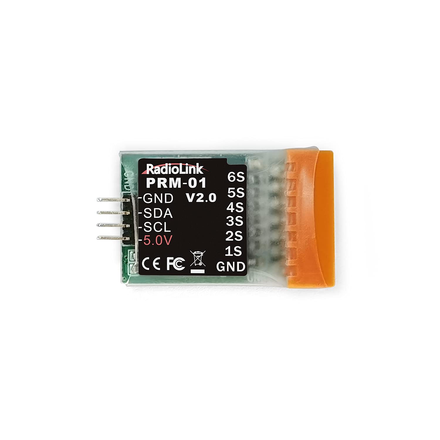 Radiolink PRM-01 Real-time Model Voltage Telemetry Module Voltage(1S-6S) Easy to Connect No Need Flight Controller, Works with AT9S Pro&AT10II, Come with Connect Cable