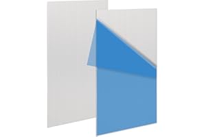 IOUALEY 2 Pack 5052 H32 Aluminum Sheet Metal 8” x 4”x 1/16”(0.06") Flat Plain Thin Aluminum Plate Covered with Protective Film, Rectangle Aluminum Metal Plate for Crafting lndustry, 1.5mm