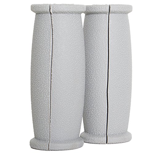 PCP Split Replacement Durable Comfort Hand/Palm Crutch Grips, Grey