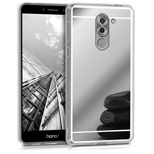 kwmobile Mirror case for Huawei Honor 6X / GR5 (2017) / Mate 9 Lite TPU Silicone Case Handy Cover, Protective cover in silver reflecting