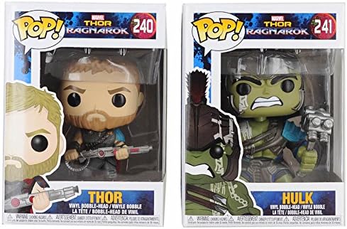 Funko POP Marvel: Thor Ragnarok - Thor Gladiator Suit &amp; Hulk Bundle (2 items)