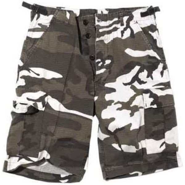 Short Mixte Camouflage Mil-Tec - Ceinture Élastique Avec Cordon - Poches Zippées - Séchage Rapide