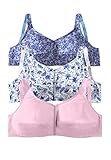 Comfort Choice Women's Plus Size 3-Pack Front-Close