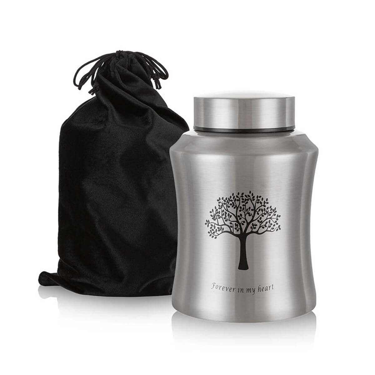 Pilipane Urn for Human Ashes,Decorative Beautiful Ashes Box for Adult Male and Female,Cremation Urns,Memorial Funeral Cremation Large Burial Stainless Steel Urns (Tree of Life, L)