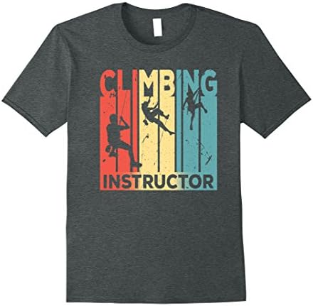 Mens Climbing Instructor Vintage T Shirt Medium Dark Heather
