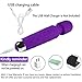 Personal Quiet Mini Bullet Vibrator with10 Modes Sex Toys for Clitoris G-spot Stimulation, Waterproof Wand Massager for Women or Couple Fun (Pink) (Mini Blue)