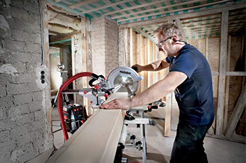 Metabo Kappsäge KGS 305 M (1600 W, Säge mit Zugfunktion, Max. Schnittbreite 90°/45°: 305 / 205 mm, Max. Schnitttiefe 90… – Bild 4