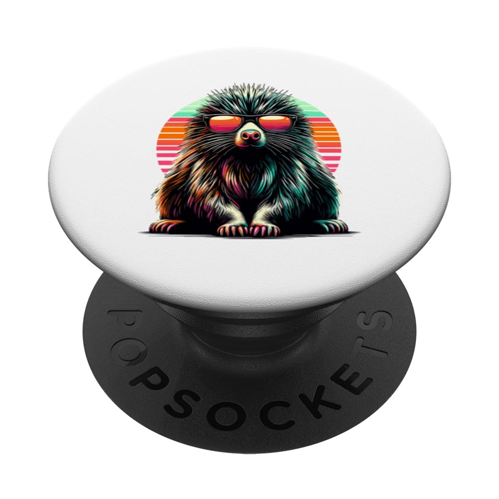 Pop Art Sunglasses Porcupine Lover Porcupines Quill Pig PopSockets Swappable PopGrip