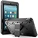 Poetic Revolution Case Designed for All New Amazon Fire 7 (7th Generation, 2017 Release), Full Body Rugged Shockproof Protective Case with Kickstand and Built-in-Screen Protector, Black