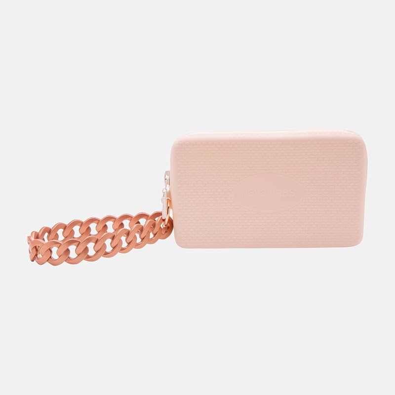 - Mini Bag Chain II, Borsa in Silicone Compatta ed Elegante da Donna con Cinturino da Polso e Chiusura Zip, Resistente all’Acqua
