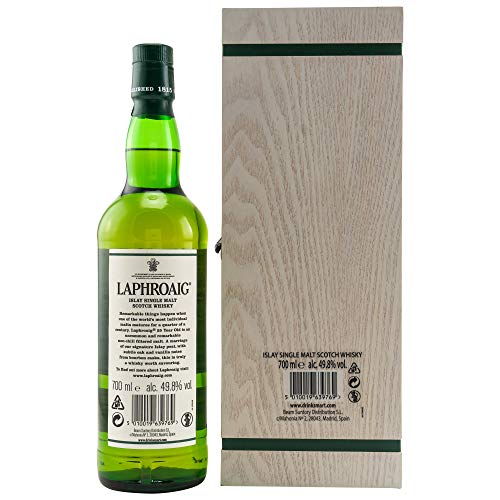 Laphroaig 25 Years Old Islay Single Malt Scotch Whisky 49,8% Volume 0,7l in Holzkiste Whisky – Bild 3