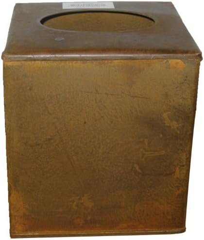 Craft Outlet Tin Tissue Box Cover, 5 by 5 by 5.5-Inch by Craft Outlet Inc