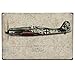 Uniquelover Military Airplane Fighter Retro Vintage Tin Sign 8