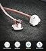 Bluetooth Earphones, Langsdom L5 for Wireless Earbuds Headphones for Sports and up to 7 Hours Playtime for Andorid (White with Case,Bluetooth 4.1,IPX4)