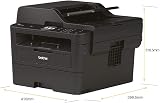 Brother MFC L2750DW Mono Laser Printer All in One Wireless USB NFC A4 UK Plug view 3