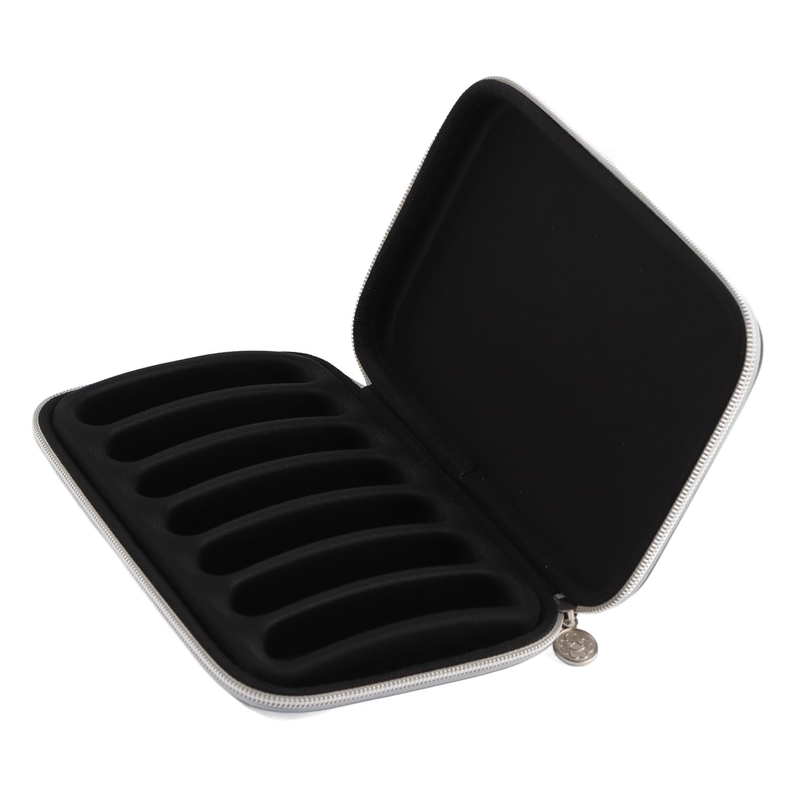 Bnineteenteam Harmonica Carrying Case Harmonica Storage Case Bag Zippered PU Leather Box for 7 Harmonicas Black Playing Accessories Performance Accessories