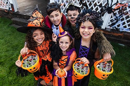FRUIDLES HALLOWEEN MONSTER FACES MUMMIES, TRICK-OR-TREAT PARTY BAG FILLERS, INDIVIDUALLY WRAPPED IN MULTI-COLOR EYE DESIGN FOILS, KOSHER CERTIFIED (HALF-POUND)