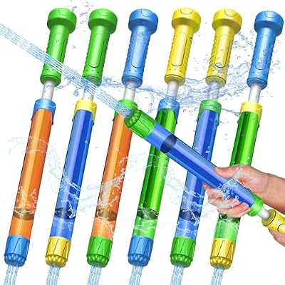 6 unidades de pistola de água para crianças, pistola de água de 32 cm