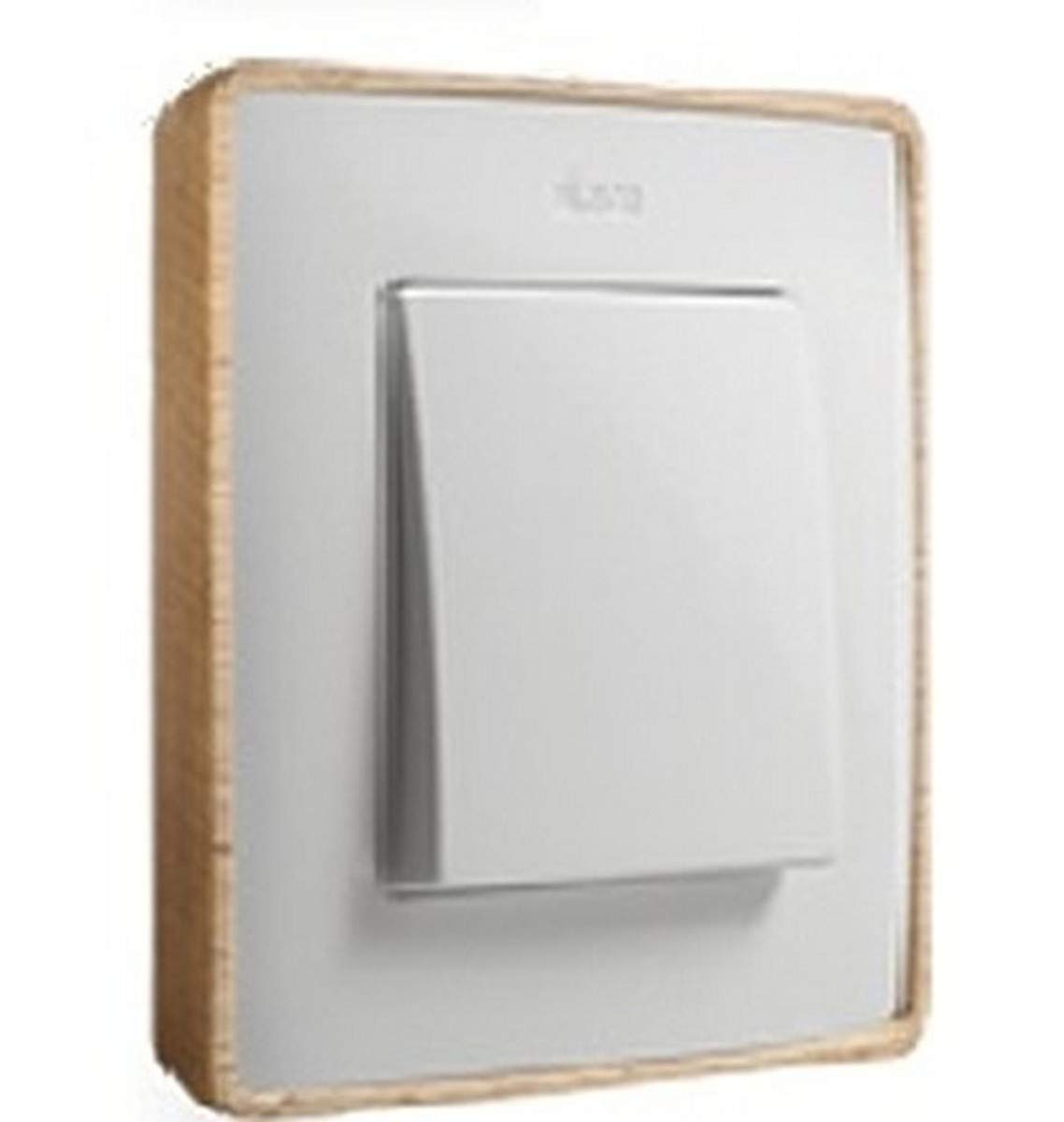 Simon 8201610 – 270 Frame 1 ELEM. White Base Wood (Beech 100% PEFC Certified)