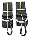 Hammock Straps - Set of 2 Hammock Tree Straps with Heavy Duty Carabiner Clips - 2 Inch X 8 Foot Long Straps for Hammock Camping, 4,000 lb Webbing - Made in USA Black