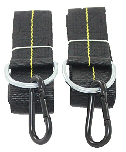 Hammock Straps - Tree Straps With Carabiner - 2 Inch X 8 Foot - Heavy Duty 4,000 lb Webbing - Hammock Tree Straps - Made in USA