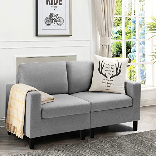 Pretzi 54'' Small Modern Loveseat Sofa for Living Room Small Apartment