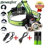 Flashlight,Baomabao 4Modes 9000Lm 3X XML T6+2R5 LED Headlamp Head Light Torch USB 18650 Car Charger
