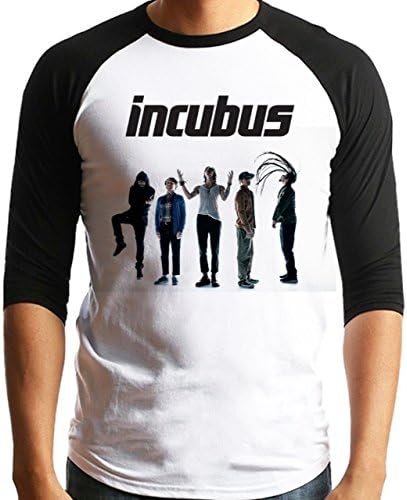 Youandsong1999 Rock Band Collection Incubus 3/4 sleeve T Shirt X-Large White