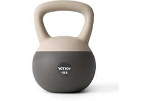 YOTTOY Soft Kettlebell, Set for Strength Training Kettlebells & Home Workouts, Soft-Sided Cushioned Base, Wide-Handle - Ideal for Men, Women, & Beginners