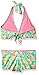 YMI Girls' Hawaiian Punk Two Piece Smocked Boyshort Swimsuit