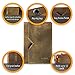 Slim RFID Wallets for Men Leather - Front Pocket Card Holder Sleeve - RFID Blocking,Dark Brown[csc6-dbch-rfid],OneSize
