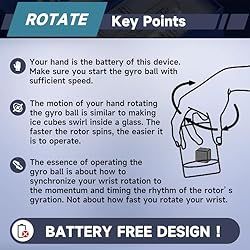 XMALL Wrist Power Gyro Ball, Hand Forearm