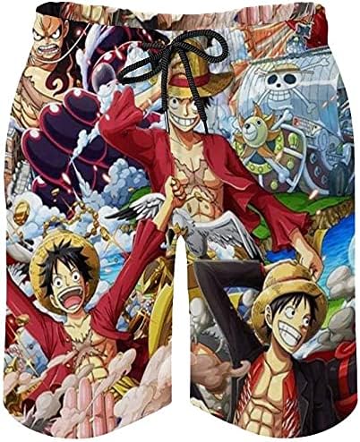 Amazon 人気のアニメ メンズ 部屋着 水着 ルームウェア ワンピース ビーチショーツ 通気 速乾 ドローストリング ウォーク サーフパンツ 夏 アウトドア ショートパンツ ポケット付き 水陸両用 ショートパンツ 通販