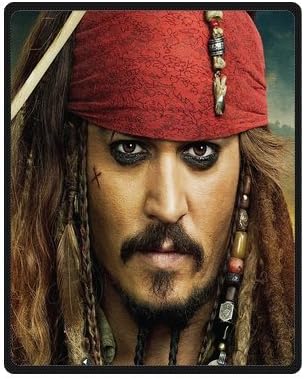 Innovation Personalized Fashion Design Custom THE CARIBBEAN Jack Sparrow Johnny Depp Blanket Indoor and Outdoor Fleece Blanket Sofa Bedding Throw Blanket/Travel Blankets 40x50 Inches
