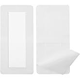 Breathable Adhesive Island Bandages Wound Dressing for Knee Replacement 4" x 8" Bordered Gauze Pad Patches Stitches Cuts Post Surgery No Glue On Center Pack of 20