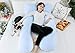 Meiz Pregnancy Pillow - U Shaped Pregnancy Pillow - Full Body Maternity Pillow for Pregnant Women, Body Pillow for adults Sleeping with Cotton Pregnancy Pillow Cover, Blue & White