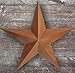 Besti Rustic Barn Star Outdoor Decoration (36”) Large, 3D Metal Farmhouse Decor | Wall-Hanging or Ground Placement | Vintage Americana Decoration | Heavy-Duty Tin