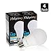 14W (100-150 Watt Equivalent) 4 Pack A19 LED Light Bulb, 1600 Lumens 5000K Daylight White, E26 Medium Screw Base, UL Listed, XMprimo