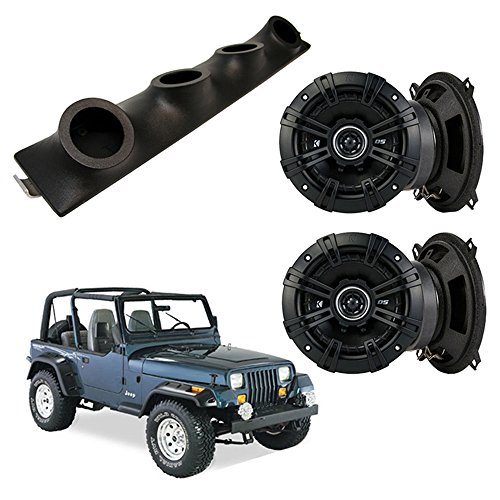 Fits Jeep Wrangler Powered Kicker DSC50 Car Audio Speakers Loaded Sound
