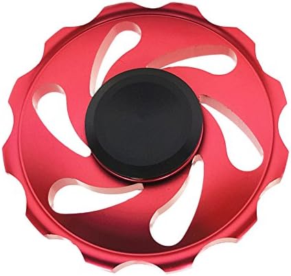 RELEASE SPINNER Round Fidget Spinner Toy Hand Spinner Great for Relieving Your ADHD, Anxiety, and Boredom - Fire Wheel Red