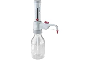 BrandTech 4600121 Dispensette S Analog-Adjustable Bottletop Dispenser with Recirculation Valve, 0.2 mL-2 mL Capacity