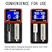 Universal Rechargeable Battery Charger with LCD Display for A AA AAA AAAA C SC LiFePO4 Li-ion IMR Ni-MH Ni-Cd 10440 14500 16340 18650 RCR123 26650 Rechargeable Batteries (2 Slot)