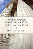 Matthew Hitt, "Inconsistency and Indecision in the United States Supreme Court" (U Michigan Press, 2019)