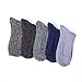 5 Pairs of Thick Knit Warm Casual Crew Winter Socks for Women