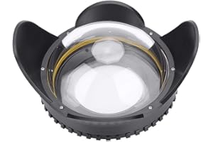 Sea frogs Dome Port Lens, 67mm Fisheye Wide Angle Lens Shade Underwater Camera Housing Case 60m Waterproof Underwater Dome Po