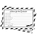 DISTINCTIVS Black and Silver Graduation Advice Cards - 25 Pack, Guest Wishes and Advice for the Graduate Cards