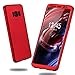 Galaxy S8 Plus Case, Myriann Luxury Slim Full Body Flexible TPU Drop Protection Tactile Grip Case Cover Guard for Samsung Galaxy S8 Plus (2017) (Red)