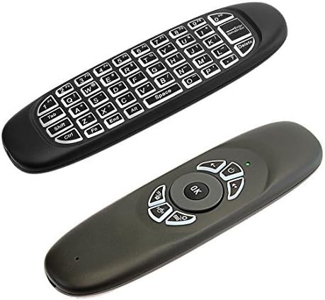Strqua Wireless Backlit Air Remote Mouse with Mini Keyboard, Air Fly Mouse with 6 Axis Gyroscope and Lithium Battery for Android Kodi, Android TV Box, Smart TV, HTPC, IPTV, PC, Pad, Xbox, PS3/PS4