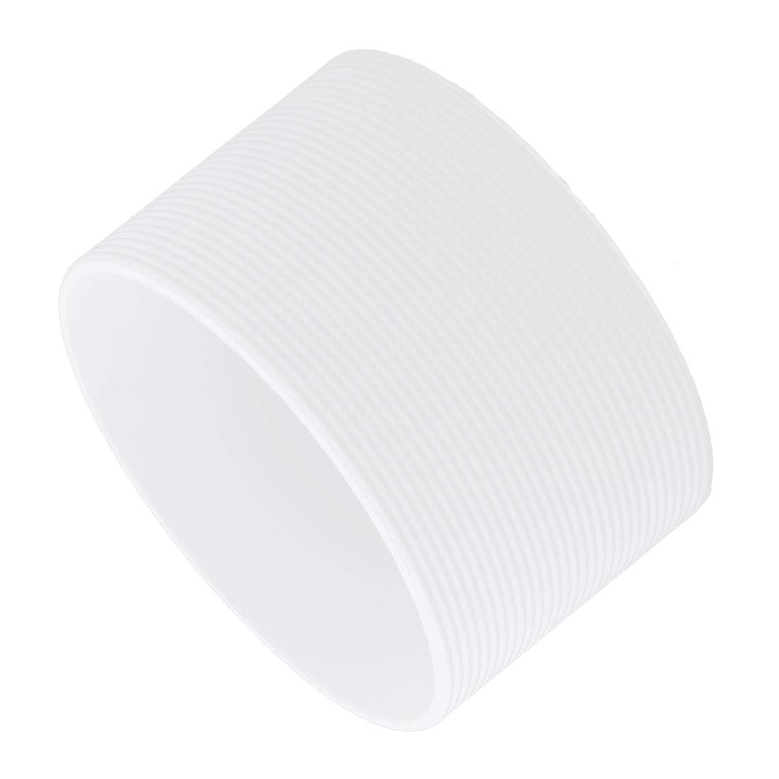Sourcingmap Silicone Round Heat Insulated Water Cup Sleeve Protector Cover 6.5cm Dia White — image 1