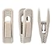 Corodo Velvet Hangers Clips, 20 Pack Ivory Pants Hanger Velvet Clips, Strong Hanger Clips Perfect for Thin Felt Hangers